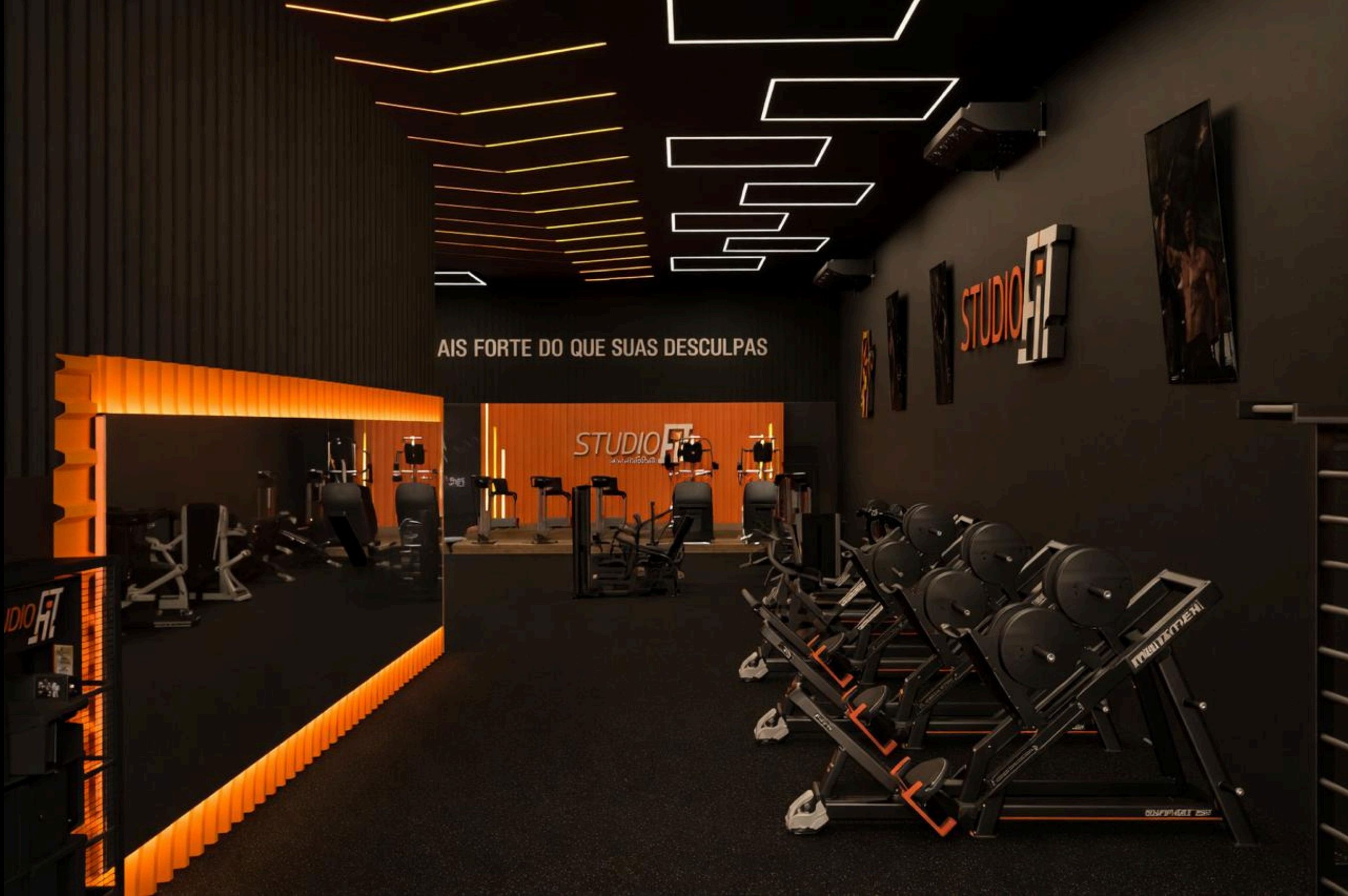 Sala de musculação Studio Fit